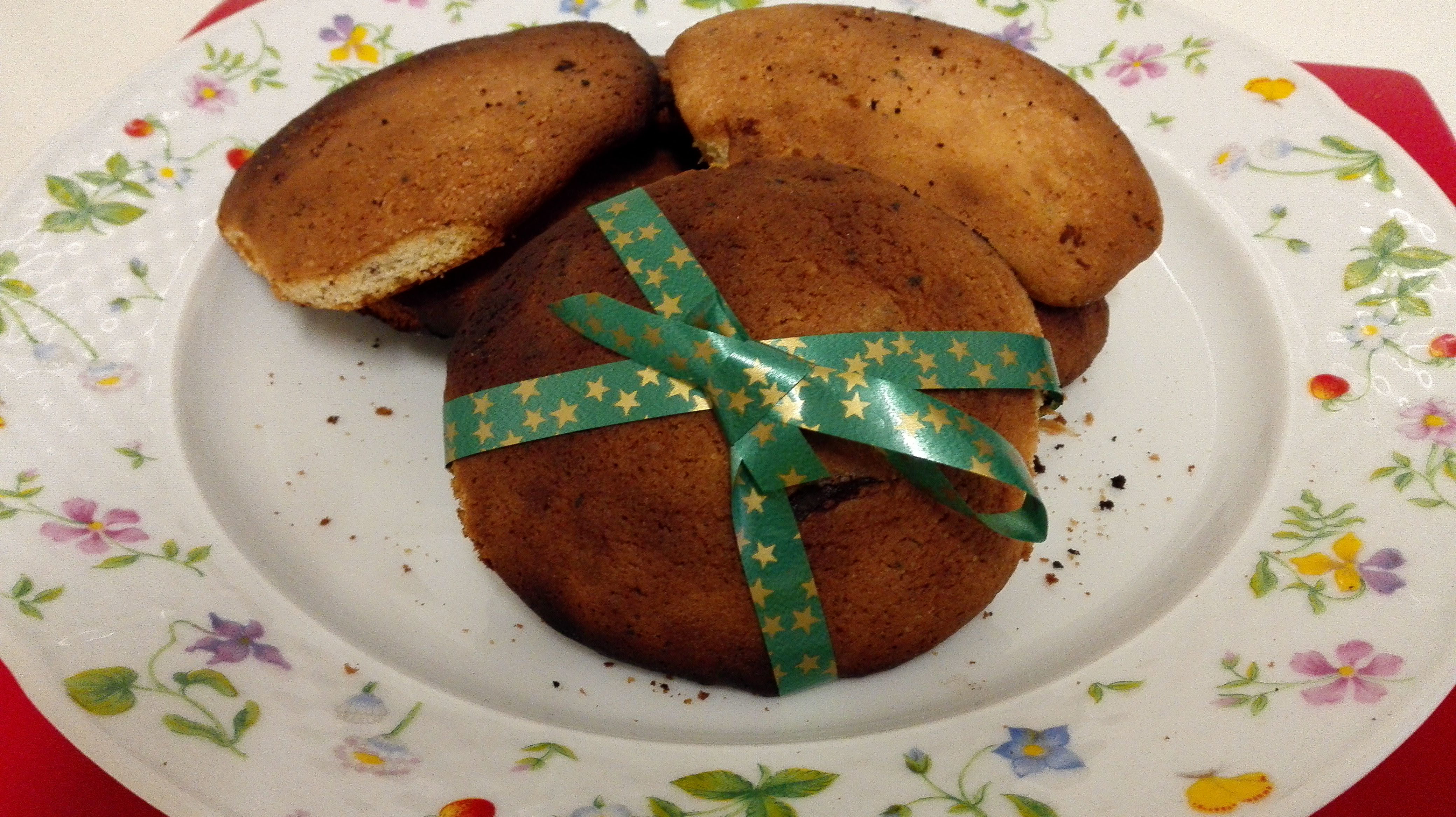 Galletas de margarina con chocolate