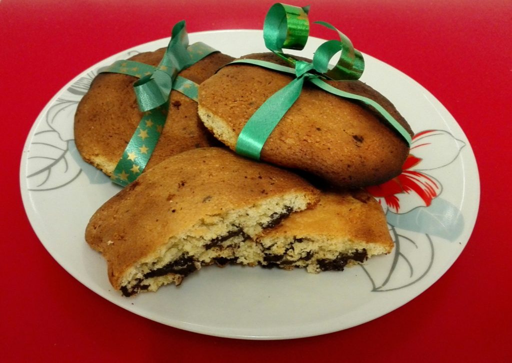 Galletas de margarina con chocolate